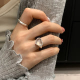 Moonstone Heart Ring