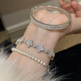 Icy Clover Bracelet