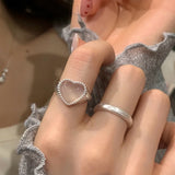 Moonstone Heart Ring