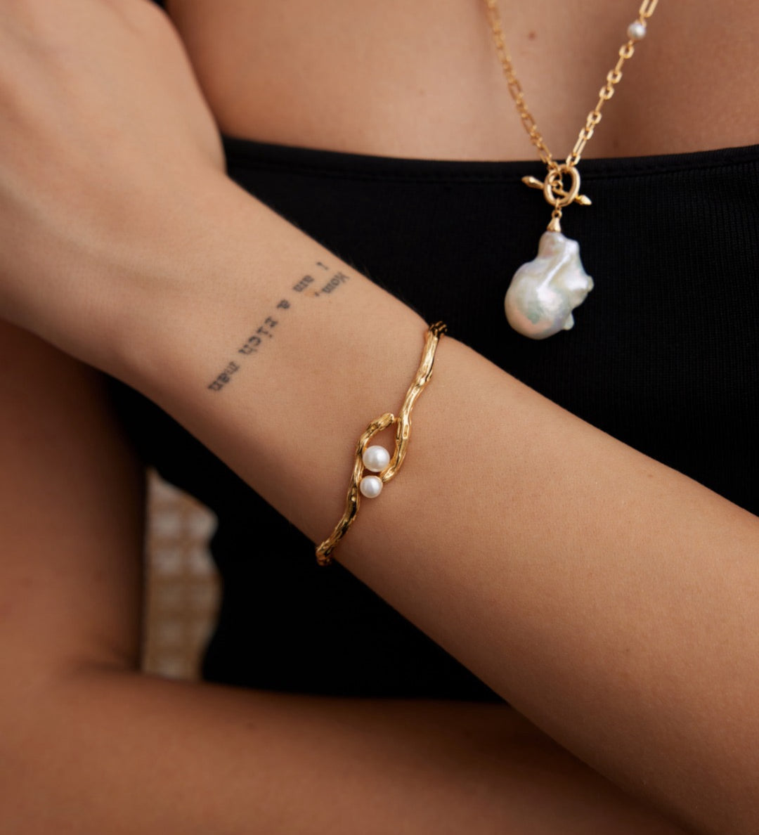 Golden Pearl Bracelet 