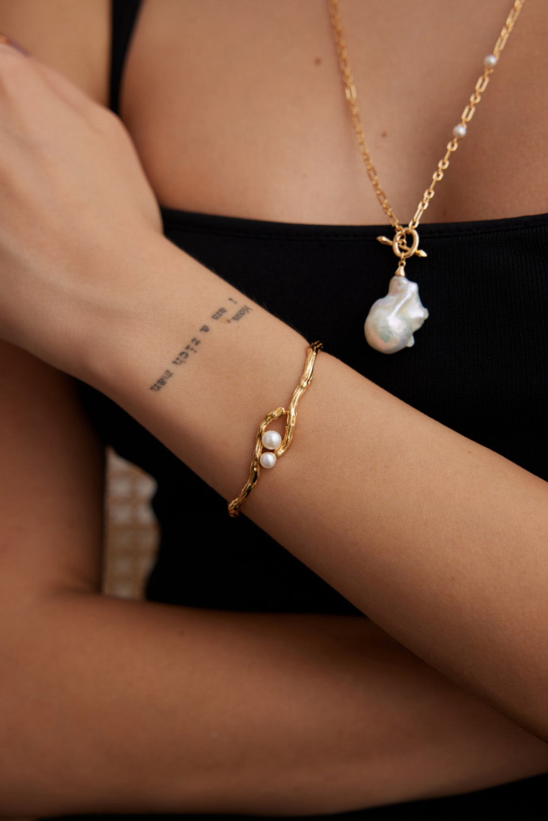 Golden Pearl Bracelet 