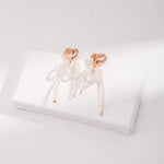 Gold Shell Pearl Earrings