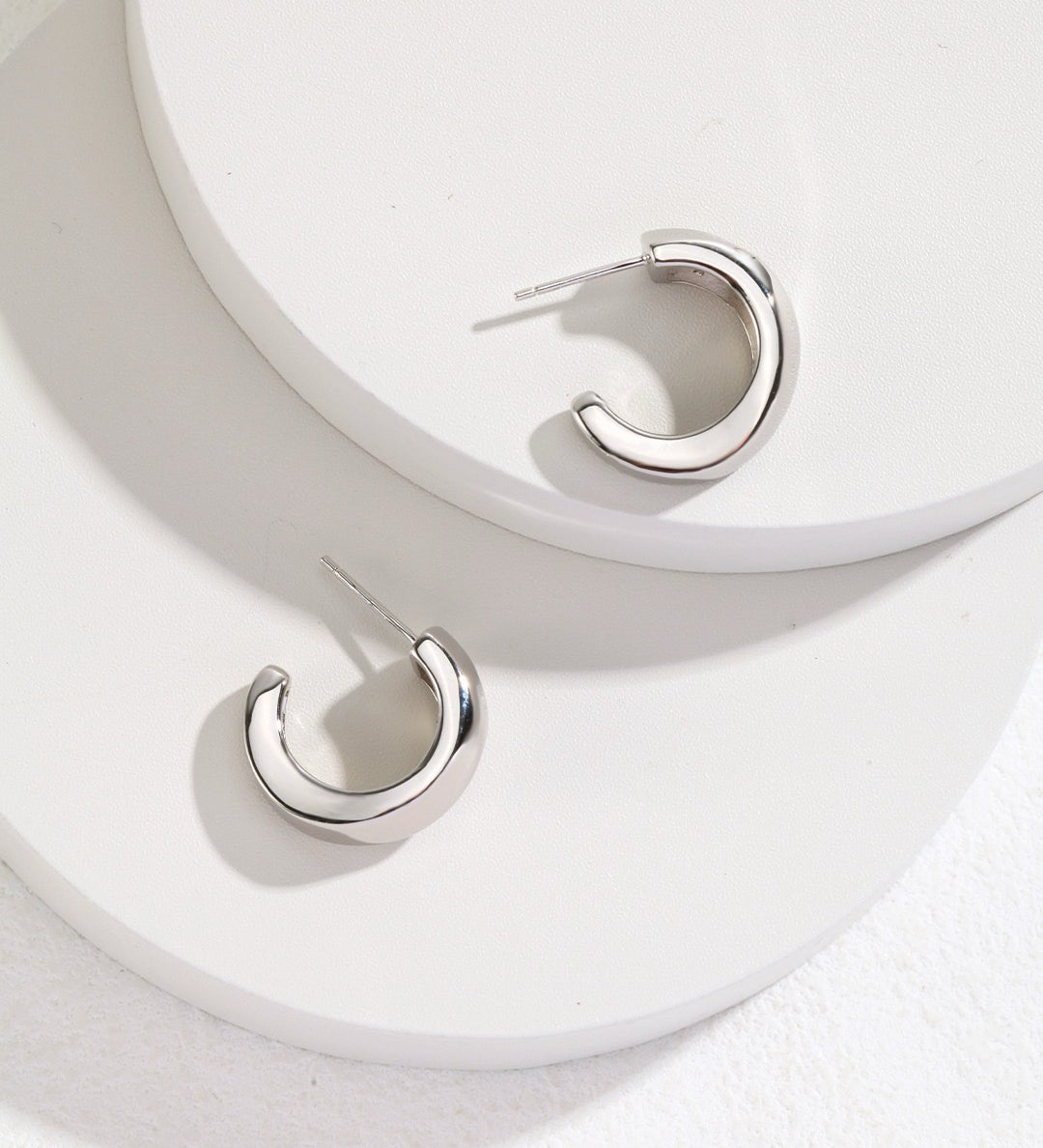 Classic Everyday Essential Hoop Earrings in Gold / Silver