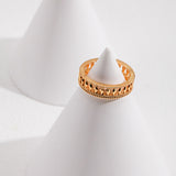 Minimalist Cutout Sparkle Ring - Charlotte