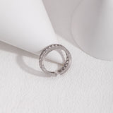 Minimalist Cutout Sparkle Ring - Charlotte