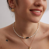 Dainty Shell with Pearl Necklace