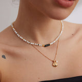 Dainty Shell with Pearl Necklace