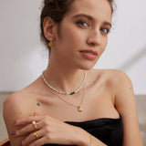 Dainty Shell with Pearl Necklace