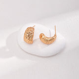 Gold Small Chunky Hoop Earrings