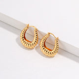 Croissant Hoop Earrings in Gold / Silver