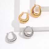 Croissant Hoop Earrings in Gold / Silver