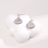 Dainty Shell with Pearl Earrings