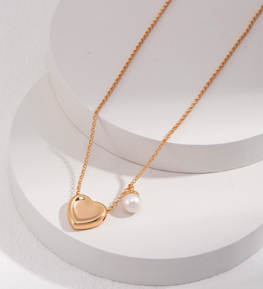 Love Heart with Pearl Necklace