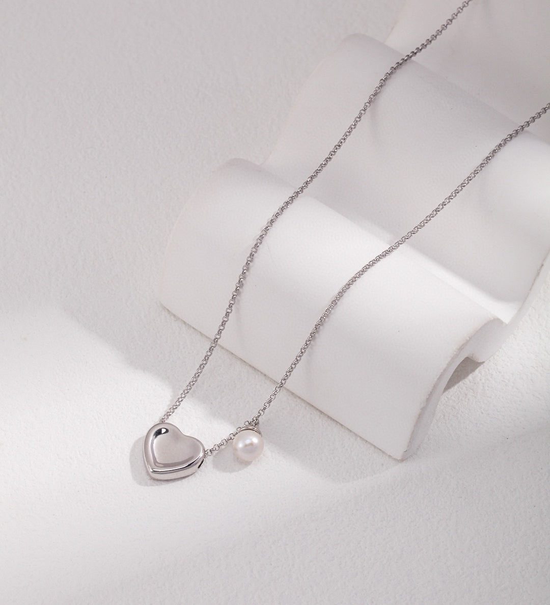 Love Heart with Pearl Necklace