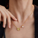 Love Heart with Pearl Necklace