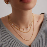 Sterling Silver Drop Choker Necklace