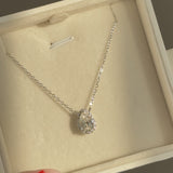 Teardrop Diamond Necklace