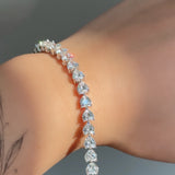 Sparkling Love Heart Bracelet