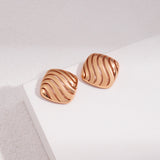 Chunky Wave Stud Earrings