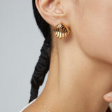 Chunky Wave Stud Earrings