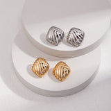 Chunky Wave Stud Earrings