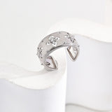 Four-leaf Clover Detail Chunky Ring