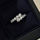 Diamond Crossover Ring