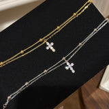 Double-layered Cross Bracelet