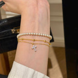 Double-layered Cross Bracelet